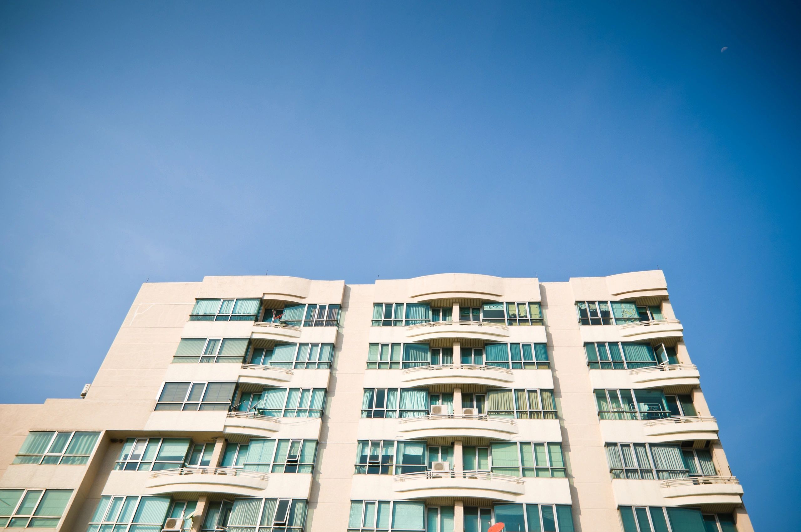 modern urban condominium building exterior